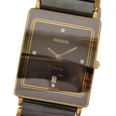 正規品！美品！ラドーRADO DIASTAR 腕時計 ブラック/ゴールド Yahoo!オークション -「rado 時計 ゴールド」(ラドー) (ら行)の
