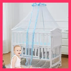 【スタッフおすすめ！】ベビー蚊帳 モスキートネット 添い寝 ベビーベッド蚊帳 キッズ 夏用 宮廷風 遮光 蚊よけ 虫除けネット 赤ちゃん エアコン 冷房 ドーム蚊帳 ベッドキャノピー ベビーベッドかや 遊ぶテント 取り付け簡単 洗濯可 子供