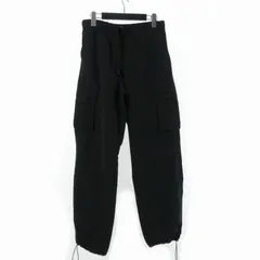 ステューシー STUSSY ナイロンカーゴパンツ ワンポイント ストックロゴ ドローコード S 黒 ブラックのサムネイル