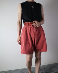 Polo Ralph Lauren wide classic color chino shorts dull red ポロ ラルフローレン ワイド クラシック カラー チノ ショーツ ハーフパンツ 短パン 赤 W40