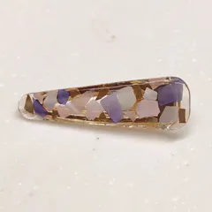 【No.37】レジンヘアクリップ　ヘアクリップ　レジン　ハンドメイド