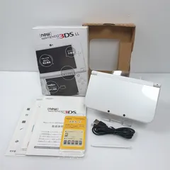 New ニンテンドー 3DSLL パールホワイト 上画面IPS液晶 遊べるセット 動作確認済み 良品 ds 3dsll 3DS LL 任天堂