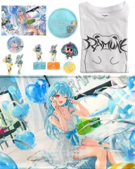 【中古】グッズセット 白波らむね バースデーグッズセット(Tシャツ：ホワイト/XLサイズ) 「バーチャルYouTuber ぶいすぽっ! 白波らむね 誕生日記念2025」