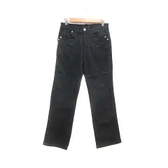 シマロン CIMARRON ストレートパンツ ストレッチ 34/27 黒 ブラック /YK