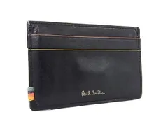 Paul Smith ポールスミス レザー カードケース カード入れ パスケース 定期入れ メンズ ブラック系 DF4600