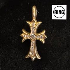 【ラスト1点】　タイニーチェーン　クロス　22k加工　【65cm調製可能‼️】 ラスト1点】 タイニーチェーン クロス 22k加工 【65cm調製可能