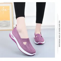 蒸れにくい ケア ウォーキングシューズ 靴 トレーニングシューズ レディース メッシュ スニーカーランニング シューズ 介護シューズ 高齢者シューズ 病院 看護師 疲れにくい 介護士 看護シューズ ナースシューズ 幅広 軽い スリッポン hongfeng01