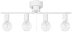 【人気商品】Haian Support シーリングライト 4灯 スポットライト 天井照明 E26 LED電球対応 【電球別売】 角度調節 折り畳み可 吊り下げ照明 インテリアライト おしゃれ リビング 照明器具 白