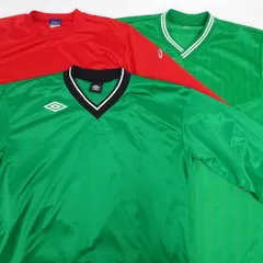 [3点セット] アンブロ アシックス 長袖 ドライシャツ プラシャツ O サッカー フットサルウェア