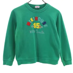 mikihouse ミキハウス 長袖 スウェット トレーナー 140 グリーン キッズ 古着