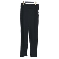 【新品】LAppartement アパルトモン パンツ ブラック 黒 サイズ:38(M) / 25春夏 ORDINARY JOY ストレッチ スリット パンツ / STRETCH SLIT PANTS / レギンス トリアセテート【レディース】