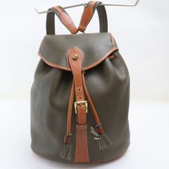 2506-56 ドゥーニー＆バーク リュックサック DOONEY&BOURKE レザー製 カーキ×キャメル フラップ