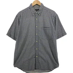 古着 エディーバウアー Eddie Bauer 半袖 ボタンダウン チェックシャツ メンズM相当/eaa565890