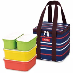 サーモス 弁当箱 ファミリーフレッシュランチボックス 2.7L ネイビー DJF-2800 NVY 0