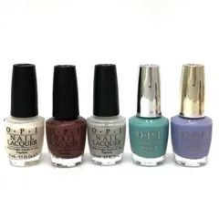 ◆OPI◆オーピーアイ 15ml ネイルポリッシュ ネイルラッカー  5本セット ボルドー ホワイト ブルー パープル