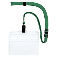 オープン工業 吊り下げ名札クリップ式 横特大 1枚 緑 NL-21P-GN （1点）