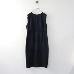 【値下げ】ユナイテッドアローズ UNITED ARROWS フリンジノースリーブワンピース 40/ネイビー ドレス ロング フレア【2400014353174】のサムネイル