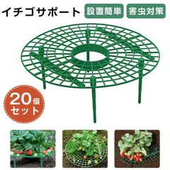 イチゴ棚 20個セット 即購入OK 支柱 イチゴサポート ストロベリーサポート いちご植え支柱 円形設置簡単 苺苗棚 栽培棚 支え棚 園芸支柱 野菜 フラワースタンド 園芸ラック 野菜スタンド サポート棚 カビ 腐敗 害虫対策 組立簡単 unique54のサムネイル