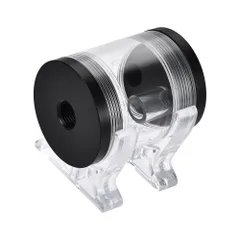 新品 uxcell 水冷タンク アクリルとPOM付き 1入力2出力 50 mm x 60 mm コンピュータCPU冷却用