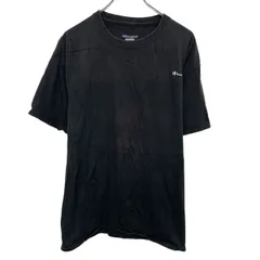 Champion ロゴTシャツ XL ブラック チャンピオン プルオーバー ビッグサイズ クルーネック カットソー 古着卸 アメリカ仕入 a704-5603