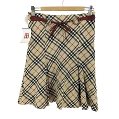 バーバリーブルーレーベル BURBERRY BLUE LABEL ノバチェック フレアスカート レディース EUR：38 