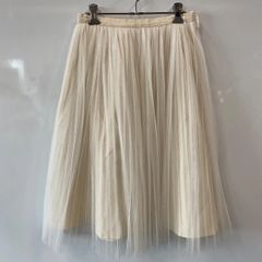 e103⚫︎HAN AHN SOON⚫︎ハンアンスン⚫︎チュール⚫︎ロングスカート⚫︎size36⚫︎オフホワイト