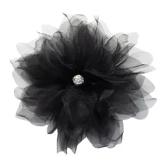 【ブラック×ワンサイズ】[Cream dot. クリームドット公式]  コサージュ フォーマル 卒業式 卒園式 入学式 入園式 ママスーツ フラワー 花びら ボリューム ビジュー ピン クリップ 上品 華やか 大人