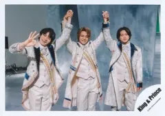 【中古】生写真(ジャニーズ) King ＆ Prince/岸優太・高橋海人・平野紫耀/横型・膝上/アルバム「Mr.5」MV＆ジャケ写オフショット/公式生写真