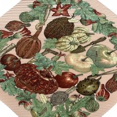 HERMES(エルメス) スカーフ美品  カレプリセ ライトピンク×ボルドー×マルチ CITROUILLES ＆ COLOQUINTES