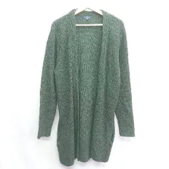 ■ URBAN RESEARCH ITEMS 長袖 ニットカーディガン サイズ40 ダークグリーン レディース E  【1408220045723】