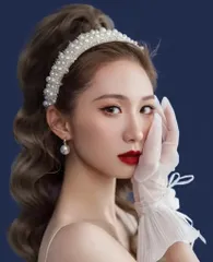 ヘアアクセサリー カチューシャ 結婚式 ウエディング パーティー  ヘッドドレス 花嫁 披露宴 パール ティアラ 華やか ブライダル ワイド バロック ブライダル ヘアフ－プ 結婚式 髪飾り ヘアアクセサリー ヘッドドレス 誕生日 イベント パーティー 白