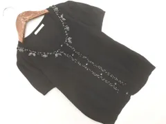 Aveniretoile アベニールエトワール ビーズ カーディガン size36/黒 ■◆ レディース