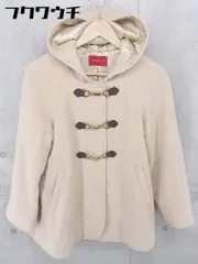 ■ ◎ Apuweiser-riche アプワイザーリッシェ アンゴラ混 長袖 ダッフルコート サイズ1 ベージュ系 レディース 【1105120012168】