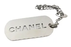 正規品★CHANEL シャネル　刻印あり　チェーンプレート　キーホルダー 正規品☆CHANEL シャネル 刻印あり チェーンプレート キーホルダー