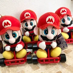 【非売品】マリオ4体セット スーパーマリオカート ぬいぐるみ Nintendo TAKARA レトロ 平成 希少 レア 当時もののサムネイル
