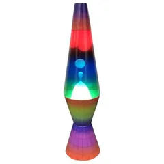 ラバライト [2140] Lava Light Lamp / White Wax clear liquid tri-colored globe  rainbow base / ラバランプ ガレージ アメリカ雑貨 ライト 照明 オシャレ アメリカン雑貨 - メルカリ