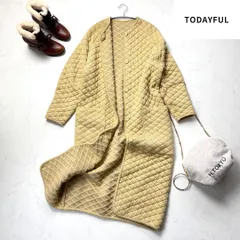 TODAYFUL　キルティングニットコート　ロングカーディガン　T33