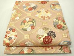 未使用・着物●訪問着「網目花文」暈し染め金彩の正絹　逸品 平和屋着物○訪問着 橘花笠文 暈し染め 金彩 正絹 逸品 未使用