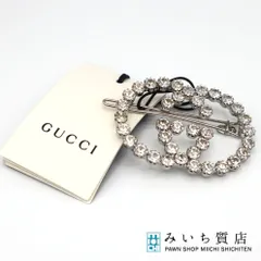 累積売上第1位【GUCCI☆グッチ】パールヘアクリップ (GUCCI