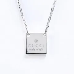 新品 グッチ ネックレス ペンダント ジュエリー メンズ レディース トレードマーク シルバー925 ロゴデザイン 223514 J8400 8106