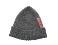 PRADA グレー ニット帽 新品タグ付き prada ニット帽 ビーニー
