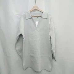 ◇ ◎●未使用● ⊇ FOREVER 21 長袖 ミニ丈 ワンピース サイズF グレー系 レディース E  【1503060016428】