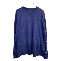 Champion ロングTシャツ XLサイズ チャンピオン ネイビー 古着卸 アメリカ仕入 t2503-3310