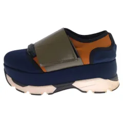MARNI (マルニ) 17SS 厚底 ベルクロ ローカットスニーカー レディース SNZWW14G08 ネイビーのサムネイル