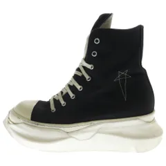 Rick Owens (リックオウエンス) DRKSHDW ABSTRACT アブストラクト キャンバス ハイカットスニーカーシューズ ブラック