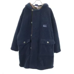 カンタベリー ボアコート LA ネイビー系 CANTERBURY OF NEW ZEALAND フード ラグビー メンズ 古着 【240127】のサムネイル
