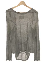 Maison Margiela メゾンマルジェラ 06AW 白タグ カシミヤ混ボートネックレーヨンカットソー グレー Mのサムネイル