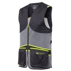 ベレッタ フルメッシュ ベスト（グレー x イエロー）/Beretta Full Mesh Shooting Vest - Ebony & Ice Grey