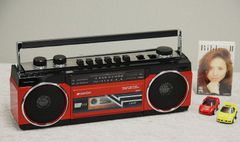 SANSUI Bluetooth/usb/SD機能搭載ステレオラジオカセットSCR-B2 赤色