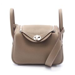 エルメス HERMES ショルダーバッグ リンディ ミニ  エトゥープ レザー リンディミニ エトゥープ レディース 未使用